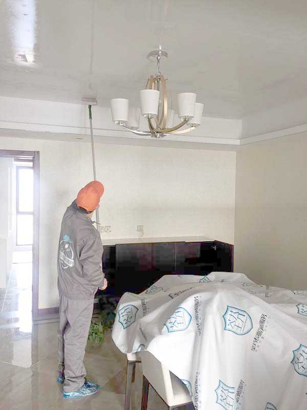 客餐廳頂面滾筒全方位施工 客餐廳頂面滾筒全方位施工