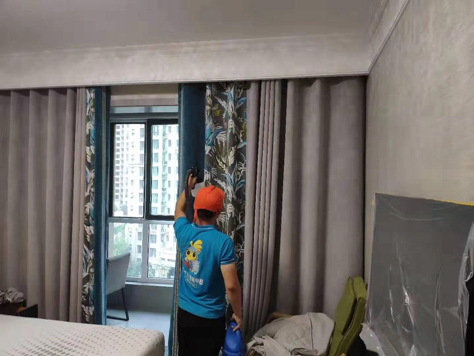 臥室窗簾全方位噴涂施工 臥室窗簾全方位噴涂施工