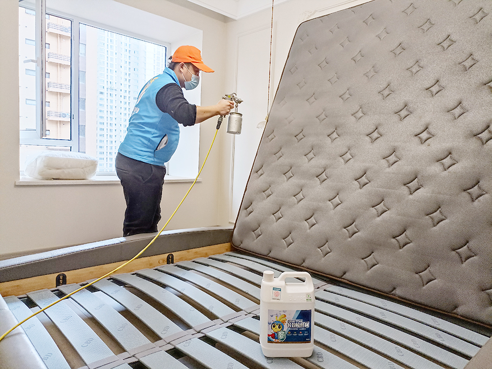 臥室床墊床架噴槍精細化施工 臥室床墊床架噴槍精細化施工